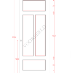 Deurontwerp met exacte afmetingen, MooiePlinten.nl